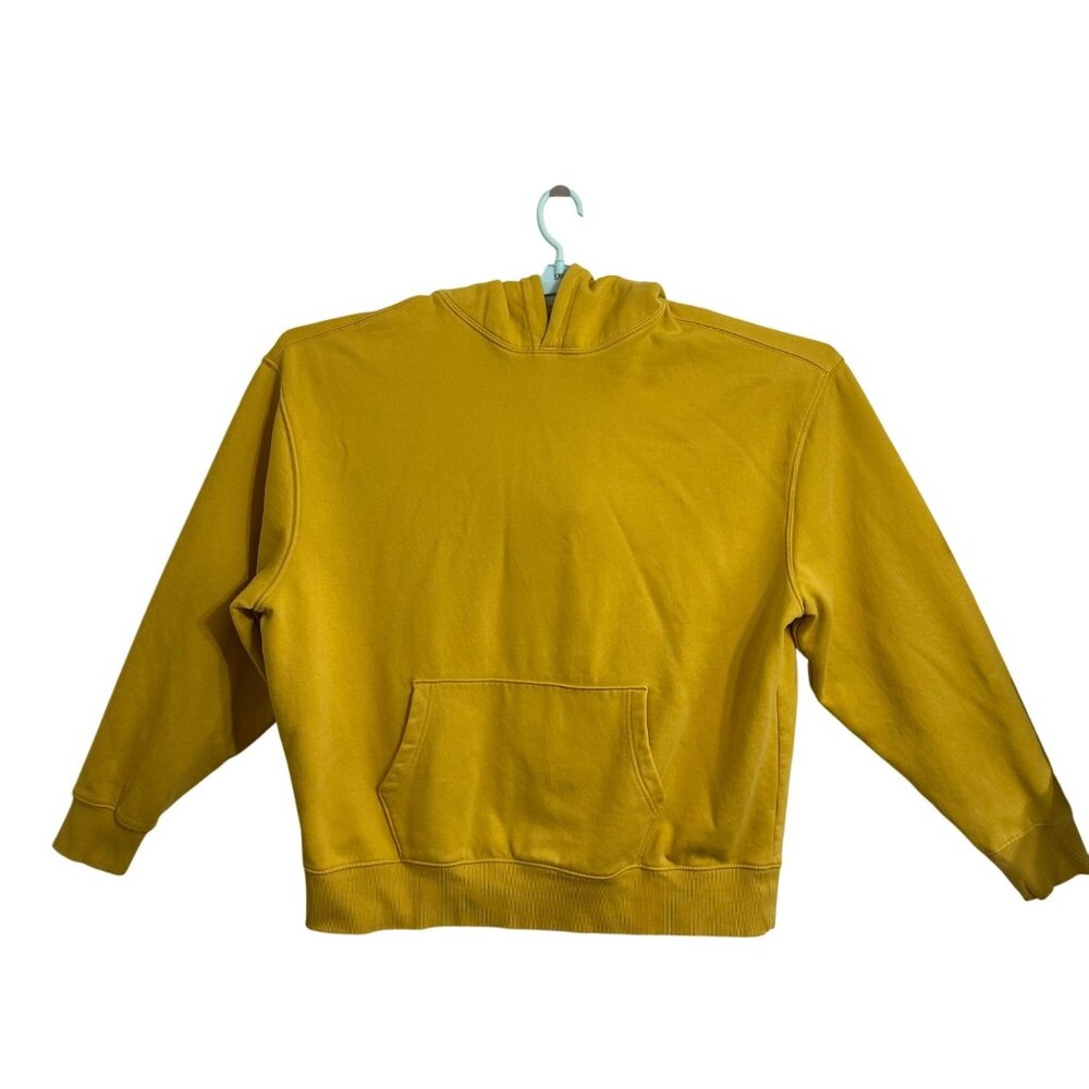 Old Navy XXL Carol Corn Yellow Hoodie Sweatshirt Dopamine Dressing Preppy - Picture 2 of 8